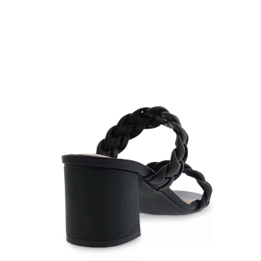 Bellini Black Braided Heel - Picture 3 of 8